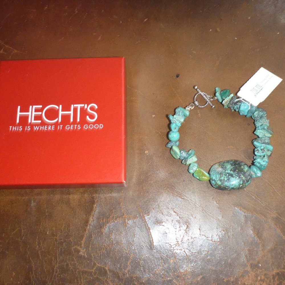 Woman's Sterling Silver & Turquoise Bracelet